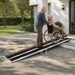 Rampa pliabila si portabila din aluminiu, suprafata aderenta, Capacitate max 360 kg, Dimensiune 3045 x 745 x 75 mm
