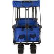 Carucior pliabil pentru gradina, camping, 98.5x54.3x98.5 cm, Capacitate 100 kg, Otel/Nylon, Albastru