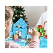 Set constructie Blocuri magnetice 150 buc, Castel Glaciar, structura 3D, Geanta depozitare