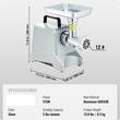 Masina electrica de tocat carne, Profesionala, lame inox, 575W, Accesoriu carnati, Capacitate 2.2 kg/min, nr.12