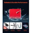 Sarpe pentru desfundat tevi, Electric, Profesional, 6 x capete taiere, 400 W, 2 x cabluri arc 12 m x 16 mm/0.4 m x 12 mm, pentru țevi cu diametrul de 50-110 mm