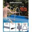 Scara pentru piscine supraterana, Otel, 4 trepte, max 136 kg, 1045 x 795 x 1620 mm