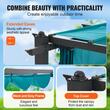 Pavilion cu acoperis retractabil, 2.96 x 3.95 x 2.3 m, impermeabilizare superioara si protectie solara UV50+, Aluminiu/Poliester