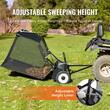 Masina pentru maturat gazon, atasabila ATV sau tractoras, Latime de lucru 132 cm, cos colectare 736 l, Inaltime reglabila