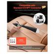 Pistol de curatare cu aer comprimat cu duza rotativa Vortex 100 ml/min, 6-9.2 bar, 3 x conectori, Perie