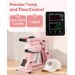Presa termica pentru Sepci/Palarii, 400W, 1-232℃, presiune max de presare 100kg, 4 placi, roz