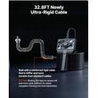 Camera endoscop industriala cu lentila tripla, Zoom 8X, ecran IPS HD 5", Lentila subtire 8 mm, IP67, cablu ultra-rigid 10 m