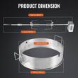Rotisor electric cu suport 59 cm pentru gratar, putere 9 W, 4 rpm, capacitate 12 kg, Otel Inoxidabil