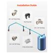 Set conducte cu fitinguri pentru compresoare aer, 91.4 m, Trei straturi HDPE/Aluminiu/HDPE