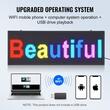 Reclama luminoasa led, Programabila, Wi-Fi, USB, Full Color, IP65, 990x350x55 mm, Aluminiu/ABS