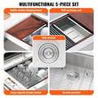 Chiuveta Inox, Protectie anti-stropire, dimensiune 914.4x558.8x228.6 mm, Accesorii incluse