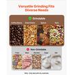 Moara electrica pentru cereale, 600 W, 5 x site interschimbabile 3/4/5/6/8 mm, volum 53 l