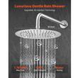 Set de dus, Montaj incastrat, Inox, Argintiu, Cap dus rotund 250 mm, Dimensiune 530 x 245 x 145 mm