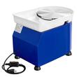 Roata de olarit electrica,  Diametru platan 28 cm, pedala, 450 W, viteza 60-300 rpm, Albastra, bazin detasabil, motor fara perii, Kit accesorii