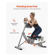 Aparat fitness profesional pentru abdomen, Pliabil, 4Intensitate reglabila, max 136 kg, Otel Carbon, Afisaj digital parametri
