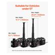 Cric electric 3 in 1 alimentare baterie auto 12 V, Inaltime ridicare 155-530 mm, Max 5 Tone, Lanterna, Compresor, Cheie insurubat/desurubat 350 Nm