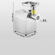 Masina electrica de tocat carne, Inox, 300 W, 2 kg/min, accesorii carnati
