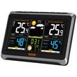 Statie meteo de interior/exterior, Vevor 7”, fara fir, Temperatura si Umiditate, Barometru, Prognoza meteo, ceas atomic, 205.9 x 141.6 x 26.5 mm