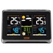 Statie meteo de interior/exterior, Vevor 7”, fara fir, Temperatura si Umiditate, Barometru, Prognoza meteo, ceas atomic, 205.9 x 141.6 x 26.5 mm
