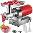 Masina Profesionala electrica de tocat carne, Inox, 1100 W, 180 rpm, 300 kg/ora, accesorii carnati, 2 x site