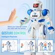 Robot inteligent interactiv cu microfon si difuzor, Telecomanda vocala, USB-C, 160 x 80 x 265 mm, 50 miscari
