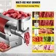 Masina Profesionala electrica de tocat carne, Inox, 1100 W, 180 rpm, 300 kg/ora, accesorii carnati, 2 x site