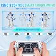 Robot inteligent interactiv cu microfon si difuzor, Telecomanda vocala, USB-C, 160 x 80 x 265 mm, 50 miscari