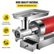 Masina Profesionala electrica de tocat carne, Inox, 1100 W, 180 rpm, 300 kg/ora, accesorii carnati, 2 x site
