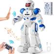 Robot inteligent interactiv cu microfon si difuzor, Telecomanda vocala, USB-C, 160 x 80 x 265 mm, 50 miscari