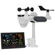 Statie meteo wireless VEVOR 7 in 1, afisaj color 7,5 inchi, interior/exterior, temperatura, umiditate, viteza vantului/directie, ploaie UV, prognoza meteo, alarma