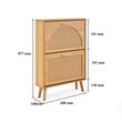 Dulap pantofi, 2 sertare, Lemn, 600 x 168 x 877 mm, Maro