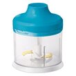 Blender de mana albastru, putere 1000 W, 2 viteze, cutite inox, 700 ml, tocare, zdrobire, tel