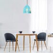 Pendul tavan, forma prisma, fara bec, E27, 320 x 270 mm, Albastru