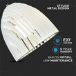 Pendul tavan, forma prisma, fara bec, E27, 320 x 270 mm, Alb