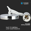 Pendul tavan, metal, Crom, fara bec, E27, dimensiune 36 x 60 mm
