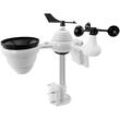 Statie meteo wireless VEVOR WiFi 7 in 1, afisaj color 7,5 inchi, interior/exterior, temperatura, umiditate, viteza vantului/directie, ploaie UV, prognoza meteo, alarma