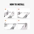 Kit pentru reparatie caroserie fara vopsire, 52 elemente, pistol silicon