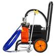 Pompa de vopsit cu diafragma pentru suprafete mari, putere 900 W, 1.8 l/min, 125 Bar, lungime furtun 9 m, 2 x roti mari