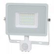 Proiector led cu senzor de miscare, 30W, 4000K, IP44, 2400 lm, Gri