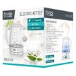 Fierbator electric cordless, Capacitate 1.7 l, putere 2200 W, cana gradata, Alb