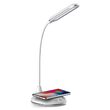 Lampa de birou Smart, incarcare inductiva telefon, 5W, 400 lm, Alb, Material carcasa ABS si aluminiu, 143 x 127 x 310 mm