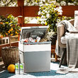 Lada frigorifica electrica 28 litri, 12 V DC, 220 V AC, dimensiune 43.5 x 39.6 x 29.7 cm