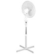 Ventilator cu picior, Teesa 3 viteze, Alb, 45 W, Miscare de oscilatie, Inaltime reglabila 125 cm, Diametru 43cm