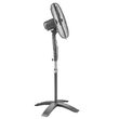 Ventilator cu picior si telecomanda, 8 viteze, Timer, Gri, 55 W, Miscare de oscilatie, Inaltime reglabila 135 cm, Diametru 42.5 cm