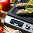Grill electric Adler Inox 2000 W, suprafata striata/neteda, 36.5 x 36 x 14 cm