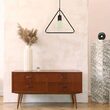 Pendul tavan model geometric, fara bec, E27, 320 x 320 x 1350, lungime fir 1 m