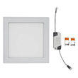 Plafoniera led patrata incorporabil 18W, 3000k alb cald, 1400 lm, Aluminiu, 225 x 225 mm