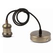 Pendul suspendat, max 60W, IP20, Metal Antic, fara bec, diametru 50 mm, lungime fir 1 m
