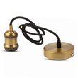 Pendul suspendat, max 60W, IP20, Metal Auriu, fara bec, diametru 50 mm, lungime fir 1 m