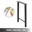 Set 2 picioare pentru mese, Vivatechnix Industrial, Otel, Inaltime 71 cm, max 300 kg, reglaj stabilitate